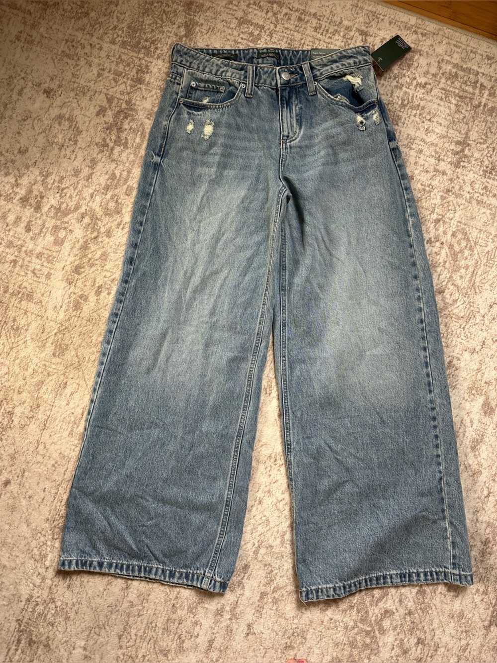 wild fable Light Blue High-Rise Wide Leg Jeans